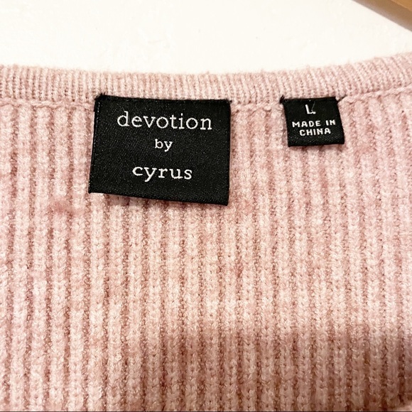 Evolution by Cyrus Women's Size Large Pink Pullover Sweater‎ - Picture 5 of 6